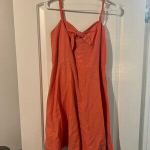 Orange Sleeveless Dress